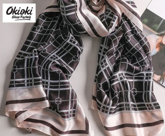 Okioki 玻尿酸丝巾 13号色 60厘米x180厘米【50%桑蚕丝+50%再生纤维(含玻尿酸),无礼袋】 Okioki 玻尿酸丝巾 13号色 60厘米x180厘米【50%桑蚕丝+50%再生纤维(含玻尿酸),无礼袋】